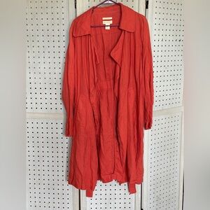 Cynthia Rowley Orange Linen Garment